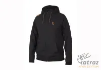 Fox Fekete Narancs Kapucnis Pulóver - Fox Collection Black/Orange LW Hoody Méret: S