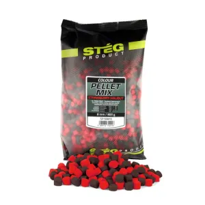 Stég Pellett Mix 8mm Eper + Halibut - Stég Product Etető Pellet