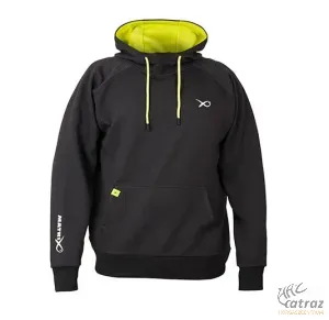 Fox Ruházat Matrix Minimal Black Marl Lime Kapucnis Pulóver 2XL