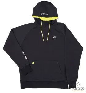 Fox Ruházat Matrix Minimal Black Marl Lime Kapucnis Pulóver 2XL