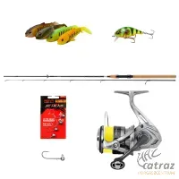 Shimano Nasci Pergető Szett - Daiwa Ninja Pergető Bot + Savage Gear Műcsalik + Reiva Jigek