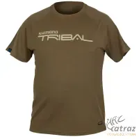 Shimano Ruházat Raglan T-shirt Tan - Shimano Barna Horgász Póló Méret: M