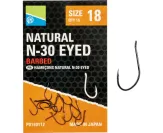Preston Natural N-30 Eyed Hook – 18 – Füles Feeder Horog