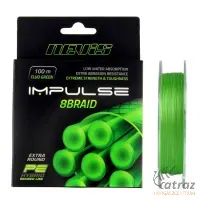 Nevis Impulse Fonott Pergető Zsinór 0,14mm 100m - Nevis Impulse 8Braid Fluo Green