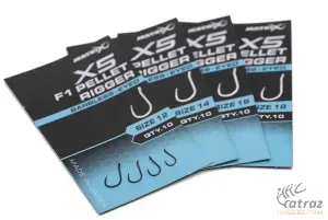 Matrix X5 F1 Pellet Rigger Eyed Méret: 16 - Matrix Szakállnélküli Horog