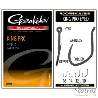 Gamakatsu King Pro Eyed A1 PTFE Barbless Méret: 12 - Gamakatsu Szakáll Nélküli Feeder Horog