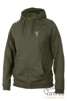 Fox Zöld Ezüst Kapucnis Pulóver - Fox Collection Green/Silver LW Hoody Méret: S