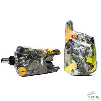 Carp Spirit 4x CSC Bite Alarms with Receiver Camo + Carp Spirit Terepmintás Elektromos Kapásjelző Szett 4+1 db