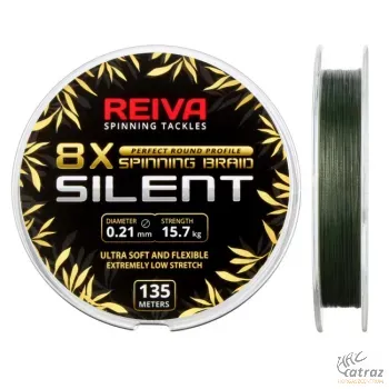 Reiva Silent 135m 0,08mm Moss Green - Reiva Fonott Pergető Zsinór