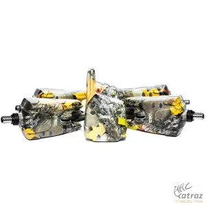 Carp Spirit 4x CSC Bite Alarms with Receiver Camo + Carp Spirit Terepmintás Elektromos Kapásjelző Szett 4+1 db