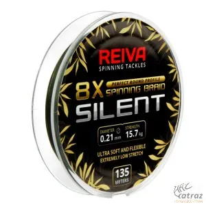 Reiva Silent 135m 0,08mm Moss Green - Reiva Fonott Pergető Zsinór