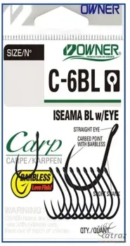 Owner Iseama C-6 BL Barbless Hook - Size: 6 - Owner Iseama C-6 BL Szakáll Nélküli Horog - Méret: 6