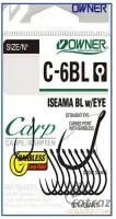 Owner Iseama C-6 BL Barbless Hook - Size: 2 - Owner Iseama C-6 BL Szakáll Nélküli Horog - Méret: 2