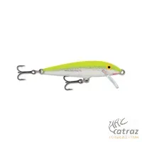 Rapala Original Floating Silver Fluorescent Chartreuse F07 SFC