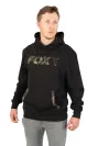 Fox LW Black/Camo Print Pullover Hoody Méret: 3XL - Fox Kapucnis Vékony Pulóver