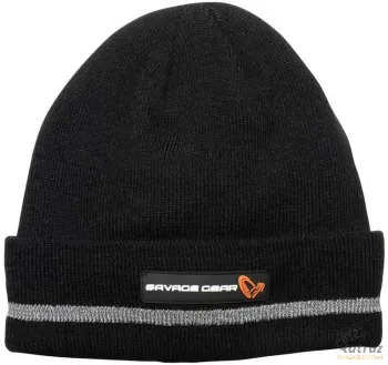 Savage Gear Beanie Sapka - Black/Reflex Horgász Sapka