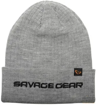 Savage Gear Beanie Sapka - Light Grey/Melange Horgász Sapka