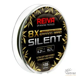 Reiva Silent 135m 0,21mm Moss Green - Reiva Fonott Pergető Zsinór