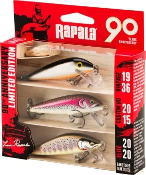 Rapala R90FSNT Wobbler Csomag - F07VS + F07LBT + FE85GSD - Rapala 90 Years Lure Kit
