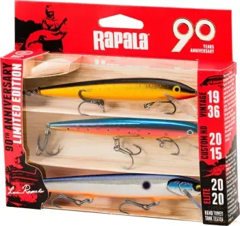 Rapala R90SRMDBRT Wobbler Csomag - SR07FT + SR07LR + SRE75GCP - Rapala 90 Years Lure Kit