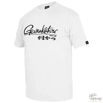 Gamakatsu Classic JP White T-Shirt Méret: M - Gamakatsu Horgász Póló