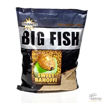 Dynamite Baits Big Fish Sweet Banoffi Feeder - Banán & Kávé Etetőanyag 1,8kg