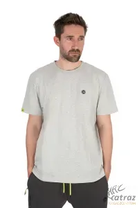 Matrix Large Logo T-Shirt Marl Grey/Lime Méret: 3XL - Matrix Horgász Póló