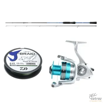 Daiwa Pergető Szett - Daiwa Triforce Target Zander Spin + Ryobi Ranmi Ultimate Warrior SG 3000 + Daiwa J-Braid Fonott Zsinór