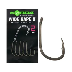 Korda Wide Gape X Horog - Méret: 8