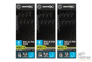 Matrix MXC-3 Barbless Hossz: 10 cm Horog Méret:14 Átmérő: 0,180mm - Matrix Szakállnélküli Előkötött Horog
