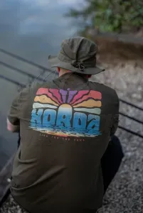 Korda Dawn Vibes Tee - Dark Olive - 3XL - horgász póló