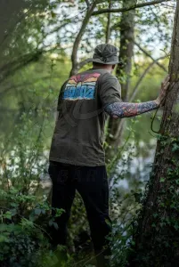Korda Dawn Vibes Tee - Dark Olive - 3XL - horgász póló