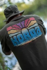 Korda Dawn Vibes Tee - Dark Olive - 3XL - horgász póló