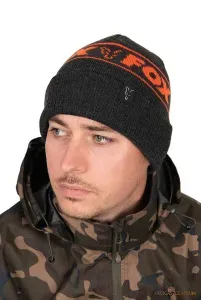 Fox Fekete & Narancs Horgász Sapka - Fox Collection Beanie Black & Orange