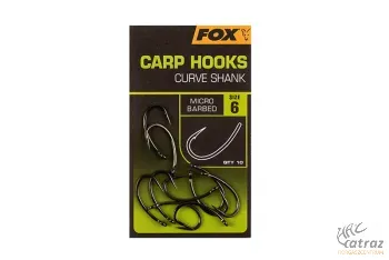 Fox Carp Hooks Curve Shank Méret: 4 - Fox Curve Shank Pontyozó Horog