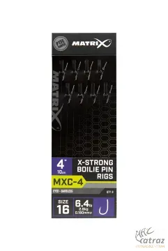 Matrix MXC-4 Barbless Hossz: 10 cm Horog Méret:16 Átmérő: 0,18mm - Matrix Szakállnélküli Előkötött Horog