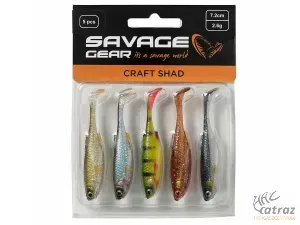 Savage Gear Craft Shad Mix 7,2 cm 2,6 gramm 5 db/csomag Gumihal Válogatás - Dark Water