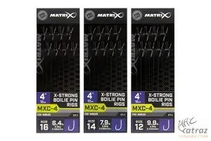 Matrix MXC-4 Barbless Hossz: 10 cm Horog Méret:16 Átmérő: 0,18mm - Matrix Szakállnélküli Előkötött Horog