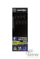 Matrix MXC-4 Barbless Hossz: 10 cm Horog Méret:14 Átmérő: 0,20mm - Matrix Szakállnélküli Előkötött Horog