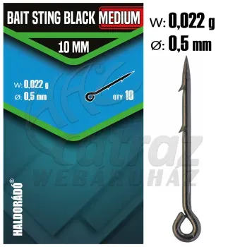 Haldorádó Csalitüske Fekete Közepes - Medium Bait Sting Black 10mm