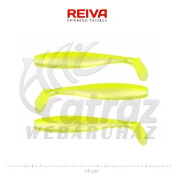 Reiva Flat Minnow Shad 14cm Flash Lemonade Gumihal