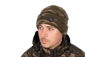 Fox Camo Téli Sapka Sherpa Béléssel - Fox Camo Sherpa Tec Beanie