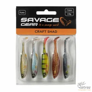 Savage Gear Craft Shad Mix 7,2 cm 2,6 gramm 5 db/csomag Gumihal Válogatás - Clear Water
