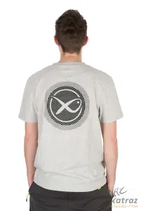 Matrix Large Logo T-Shirt Marl Grey/Lime Méret: XL - Matrix Horgász Póló