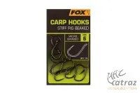 Fox Carp Hooks Stiff Rig Beaked Méret: 4 - Fox Stiff Rig Beaked Pontyozó Horog