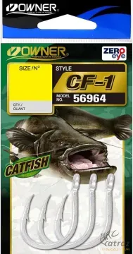 Owner CF-1 Catfish Hook - Size: 9/0 - Owner CF-1 Harcsázó Horog - Méret: 9/0