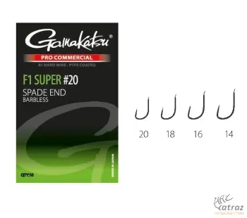 Gamakatsu Pro-C Super A1 PTFE BL Méret: 20 - Gamakatsu Szakállnélküli Keszegező Horog