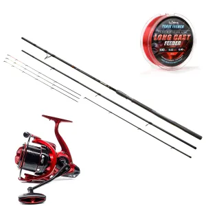 Benzar Method Lake Távdobó Feeder Szett – 3,90m 150g Bot + Orsó + Zsinór