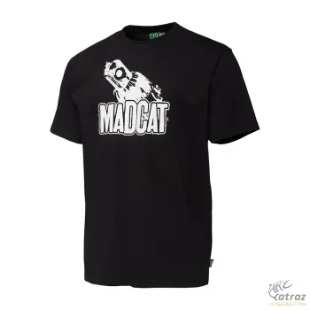 MadCat Clonk T-shirt Black Caviar Méret: XL - MadCat Horgász Póló