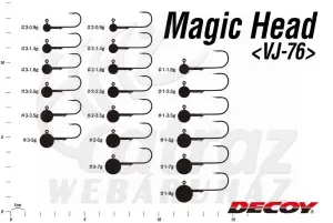 Decoy Jig Head Vj-76 Magic Head #1 9.0g - Decoy Jig Fej